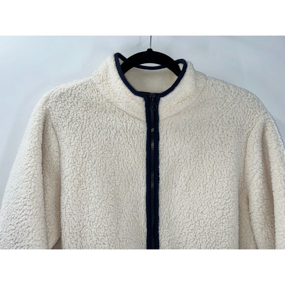 Women's Lands End Sherpa Fleece Jacket Size 1X 16W-18W - Picture 2 of 6
